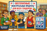МЕНСТРУАЛЬНЫЕ ПРОДУКТЫ «ДЛЯ ВСЕХ ГЕНДЕРОВ» РАЗДАЮТ В БИБЛИОТЕКАХ БРУКЛИНА